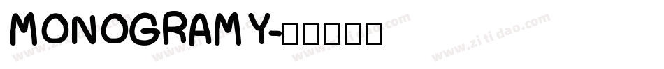 MONOGRAM Y字体转换